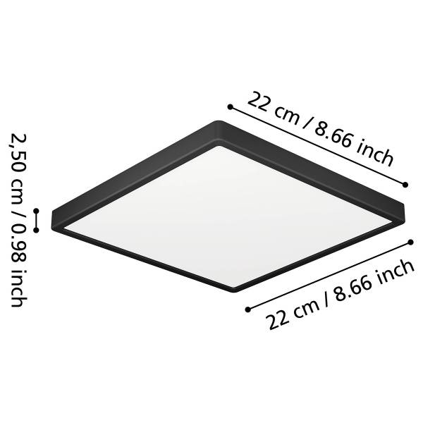 LED-Badleuchte Fueva 6 - Kunststoff - 1-flammig