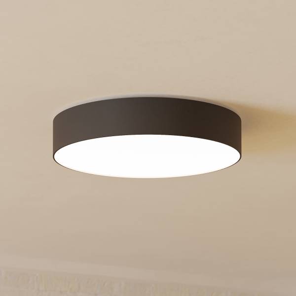 LED-Deckenleuchte Gallizzi-Z - Kunststoff - 1-flammig - Schwarz - Durchmesser: 39 cm