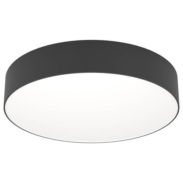 LED-Deckenleuchte Gallizzi-Z - Kunststoff - 1-flammig - Schwarz - Durchmesser: 39 cm