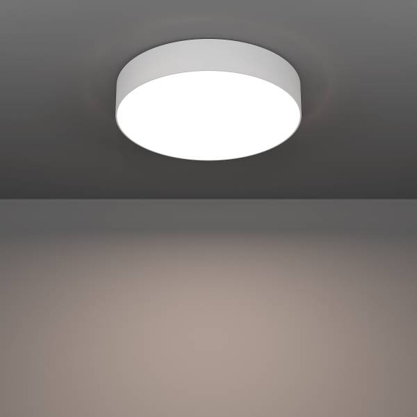 LED-Deckenleuchte Gallizzi-Z - Kunststoff - 1-flammig - Weiß - Durchmesser: 39 cm
