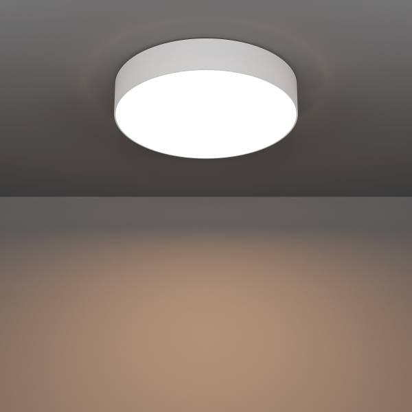 LED-Deckenleuchte Gallizzi-Z - Kunststoff - 1-flammig - Weiß - Durchmesser: 39 cm