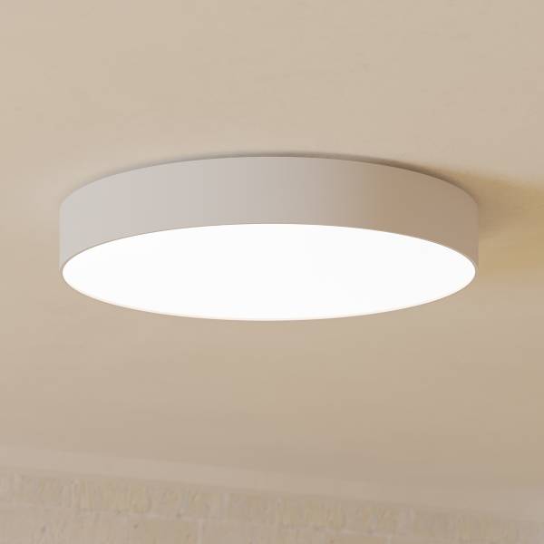 LED-Deckenleuchte Gallizzi-Z - Kunststoff - 1-flammig - Weiß - Durchmesser: 49 cm