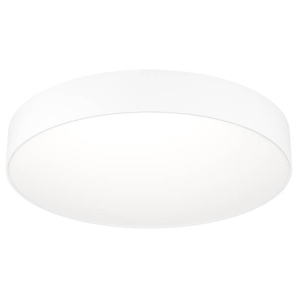 LED-Deckenleuchte Gallizzi-Z - Kunststoff - 1-flammig - Weiß - Durchmesser: 49 cm
