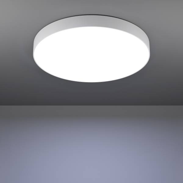 LED-Deckenleuchte Gallizzi-Z - Kunststoff - 1-flammig - Weiß - Durchmesser: 69 cm