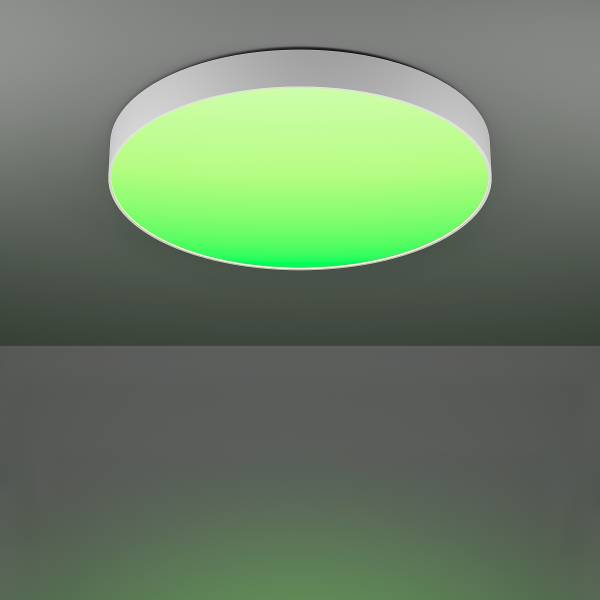 LED-Deckenleuchte Gallizzi-Z - Kunststoff - 1-flammig - Weiß - Durchmesser: 69 cm