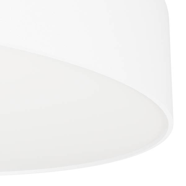 LED-Deckenleuchte Gallizzi-Z - Kunststoff - 1-flammig - Weiß - Durchmesser: 69 cm