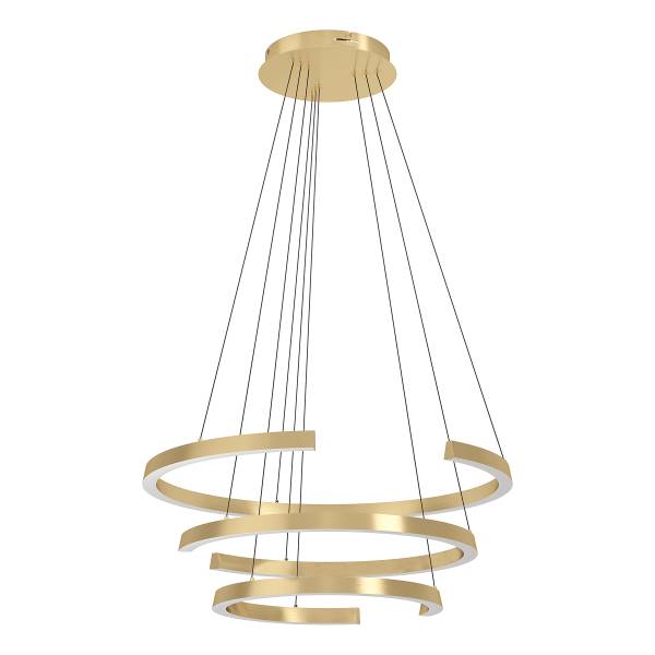 LED-Pendelleuchte Labonete - Aluminium / Stahl - Gold - Flammenanzahl: 3