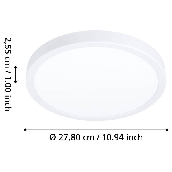 LED-Deckenleuchte Fueva 6-Z - Kunststoff - 1-flammig