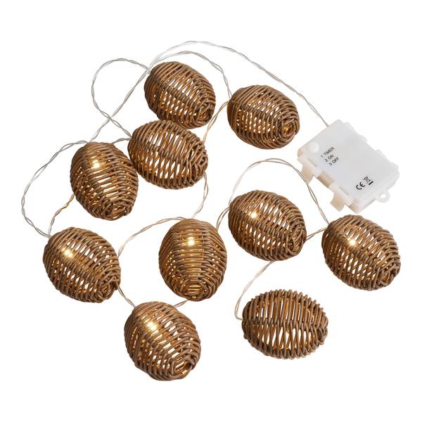 Lichterkette Fanete - Braun / Schwarz