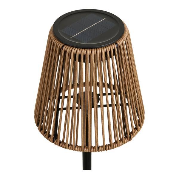 Solar-Tischleuchte Mozoro - Braun / Schwarz