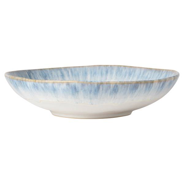 Pastateller Brisa 6er-Set - Keramik - Weiß / Blau