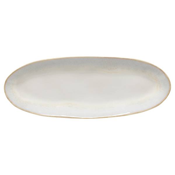 Servierplatte Brisa 2er-Set - Keramik - Weiß / Beige