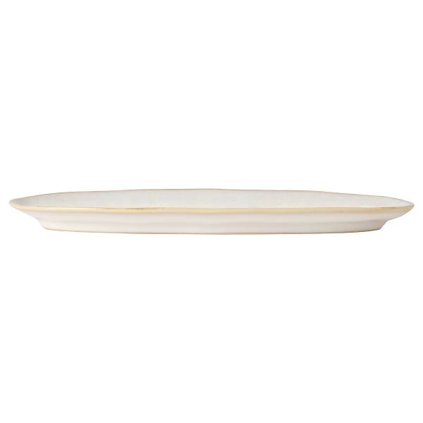 Servierplatte Brisa 2er-Set - Keramik - Weiß / Beige