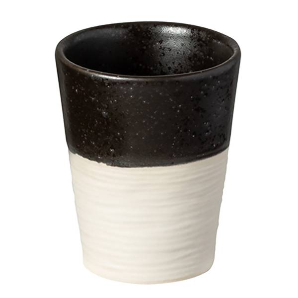 Becher Nótos Typ C 6er-Set - Keramik - Weiß / Schwarz