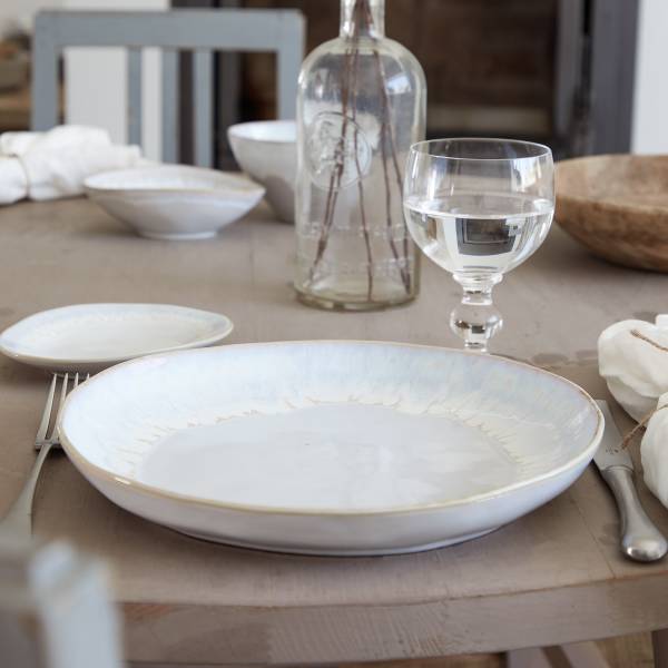 Speiseteller Brisa Typ A 6er-Set - Keramik - Weiß / Beige