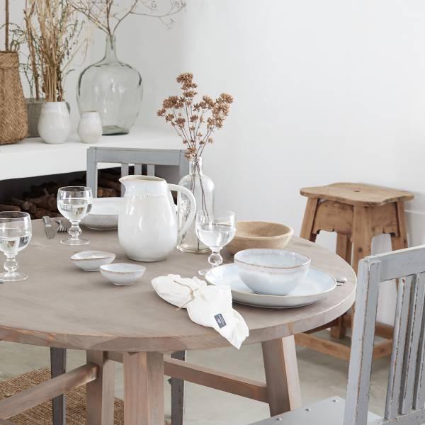 Speiseteller Brisa Typ A 6er-Set - Keramik - Weiß / Beige