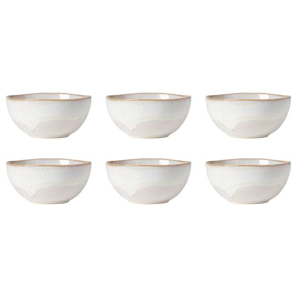 Suppenschale Brisa 6er-Set - Keramik - Weiß / Beige
