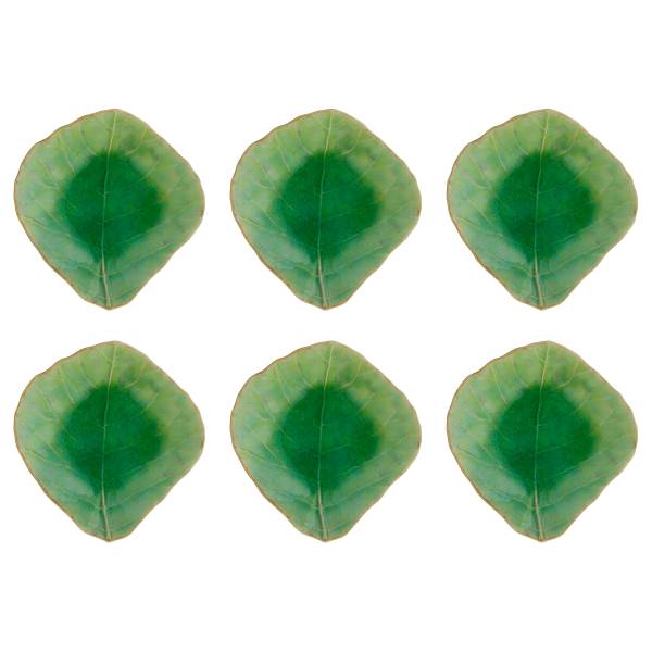 Dip-Schale Riviera 6er-Set - Keramik - Lindgrün