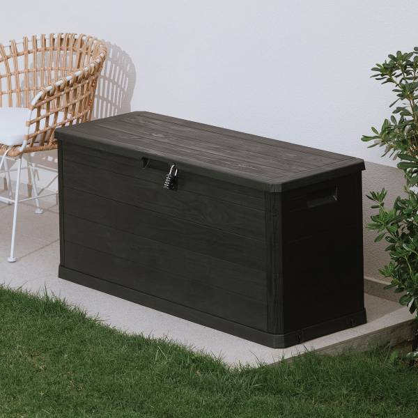 Gartenbox Woody's Multibox - Schwarz - 117 x 45 cm