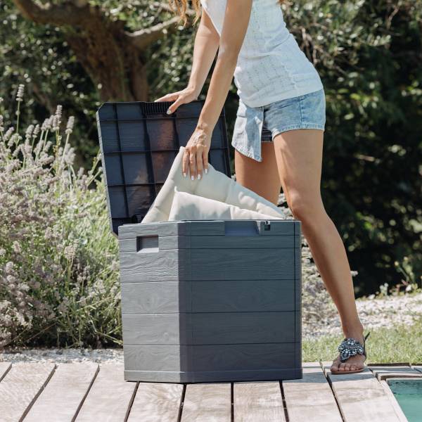 Gartenbox Woody's Multibox - Schwarz - 43 x 44 cm