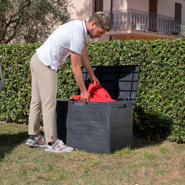 Gartenbox Woody's Multibox - Schwarz - 78 x 45 cm