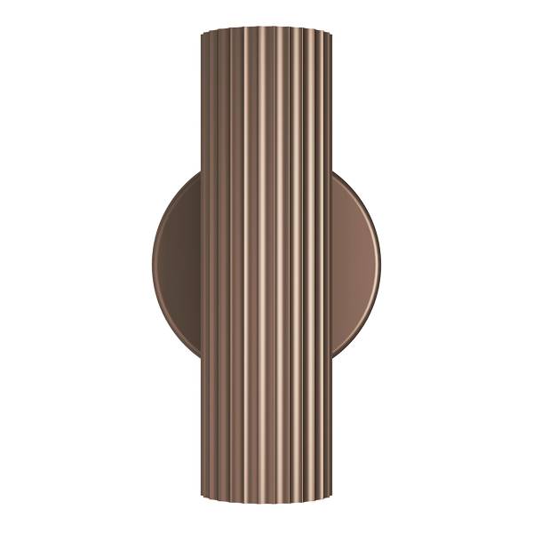 Wandleuchte Portillo Typ B - Aluminium /Stahl - 2-flammig - Bronze