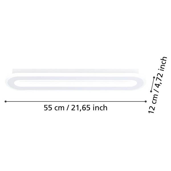 LED-Deckenleuchte Macchioni Typ C - Stahl / Kunststoff -1-flammig - Weiß
