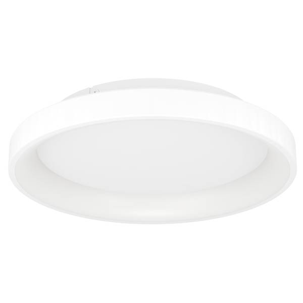 LED-Deckenleuchte Loretello Rund - Stahl - 1-flammig - Weiß