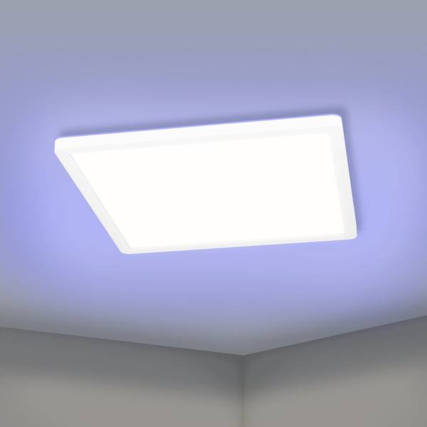 LED-Deckenleuchte Rovito-Z - Kunststoff - 1-flammig - Weiß - 29 x 29 cm