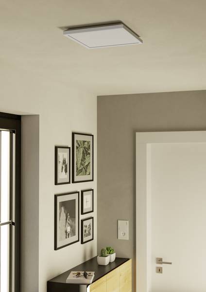 LED-Deckenleuchte Rovito-Z - Kunststoff - 1-flammig - Weiß - 29 x 29 cm