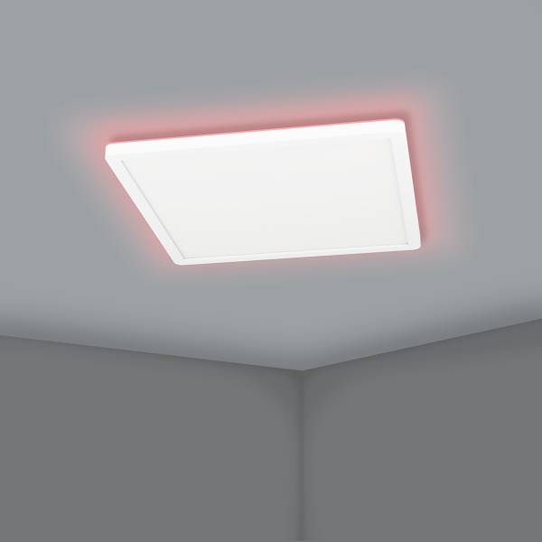 LED-Deckenleuchte Rovito-Z - Kunststoff - 1-flammig - Weiß - 29 x 29 cm