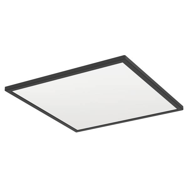 LED-Deckenleuchte Rovito-R - Kunststoff - 1-flammig - Schwarz - 50 x 50 cm