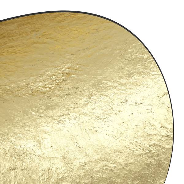 Deckenleuchte Saceda - Stahl - Schwarz / Gold - 1-flammig