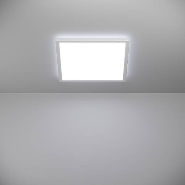 LED-Deckenleuchte Rovito - Kunststoff - 1-flammig - Weiß - 39 x 39 cm