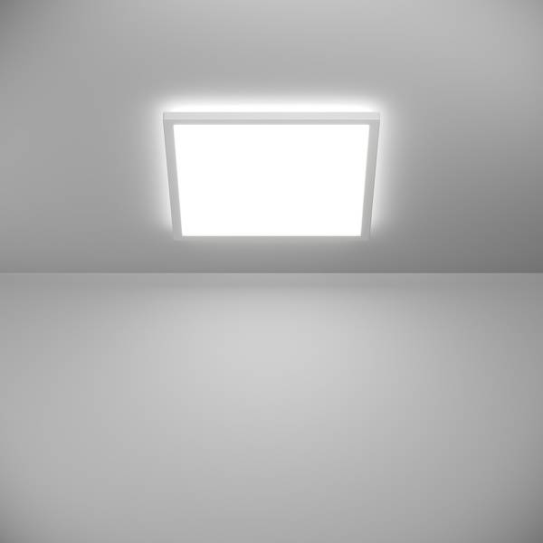 LED-Deckenleuchte Rovito - Kunststoff - 1-flammig - Weiß - 39 x 39 cm