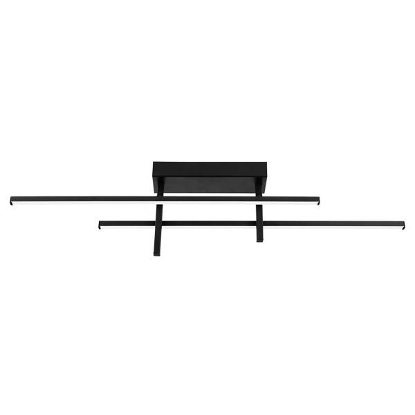 LED-Deckenleuchte Trepiliano - Aluminium - 1-flammig - Schwarz