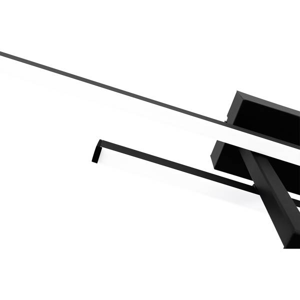 LED-Deckenleuchte Trepiliano - Aluminium - 1-flammig - Schwarz