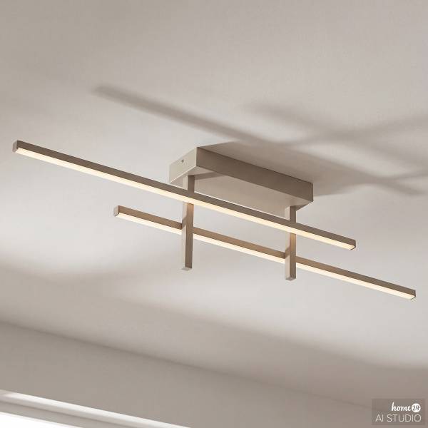 LED-Deckenleuchte Trepiliano - Aluminium - 1-flammig - Sand