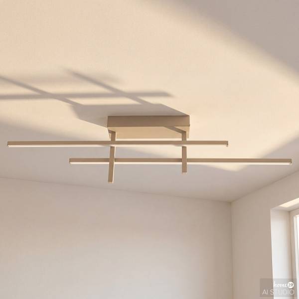LED-Deckenleuchte Trepiliano - Aluminium - 1-flammig - Sand