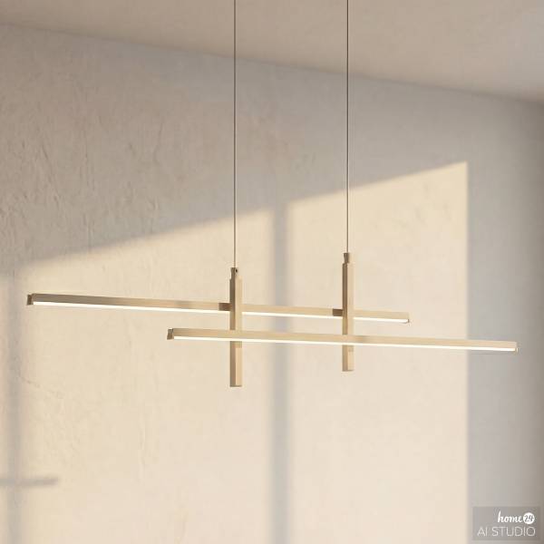 LED-Pendelleuchte Trepiliano - Aluminium - 1-flammig - Sand