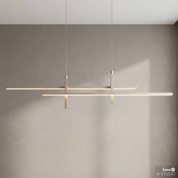 LED-Pendelleuchte Trepiliano - Aluminium - 1-flammig - Sand