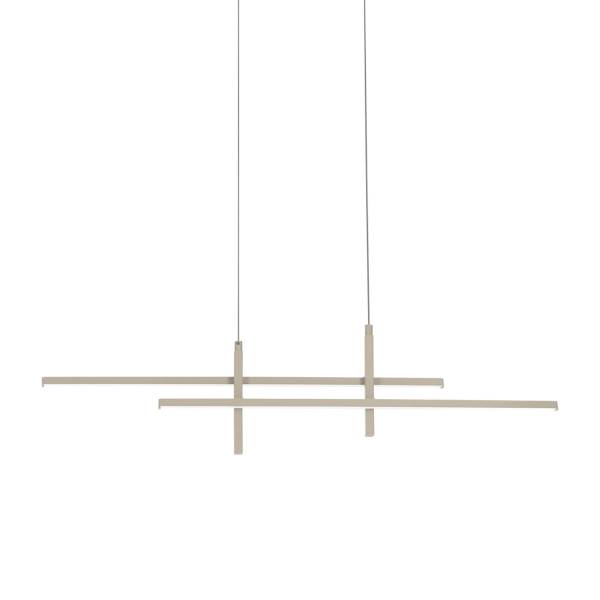 LED-Pendelleuchte Trepiliano - Aluminium - 1-flammig - Sand