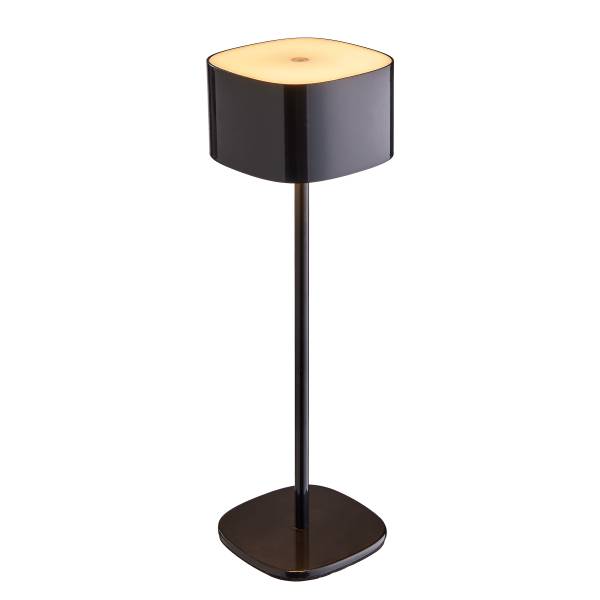 LED Tischleuchte MIRAGE - Stahl/Aluminium - Schwarz - Schwarz