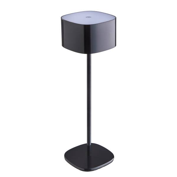 LED Tischleuchte MIRAGE - Stahl/Aluminium - Schwarz - Schwarz