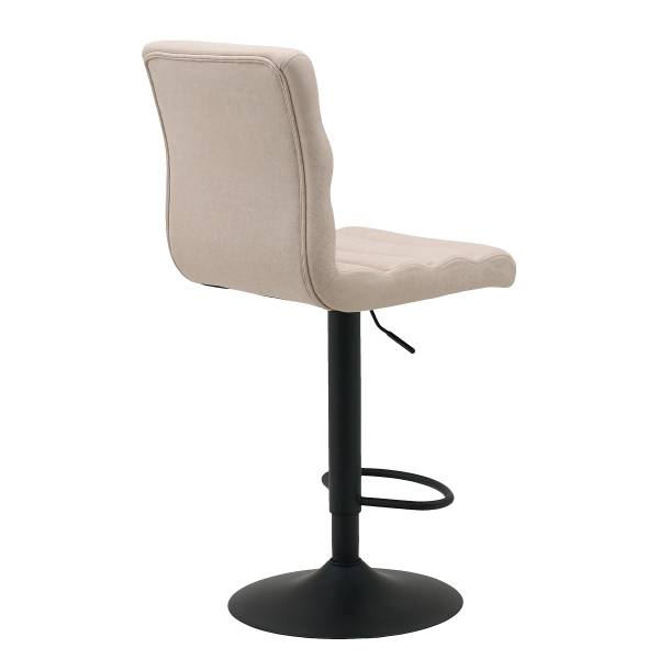 Barstuhl Kamloops - Beige / Schwarz - Einzelhocker