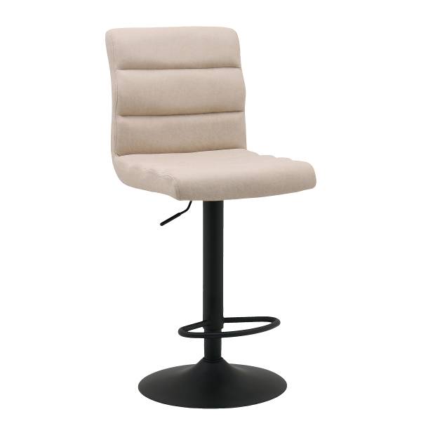 Barstuhl Kamloops - Beige / Schwarz - Einzelhocker