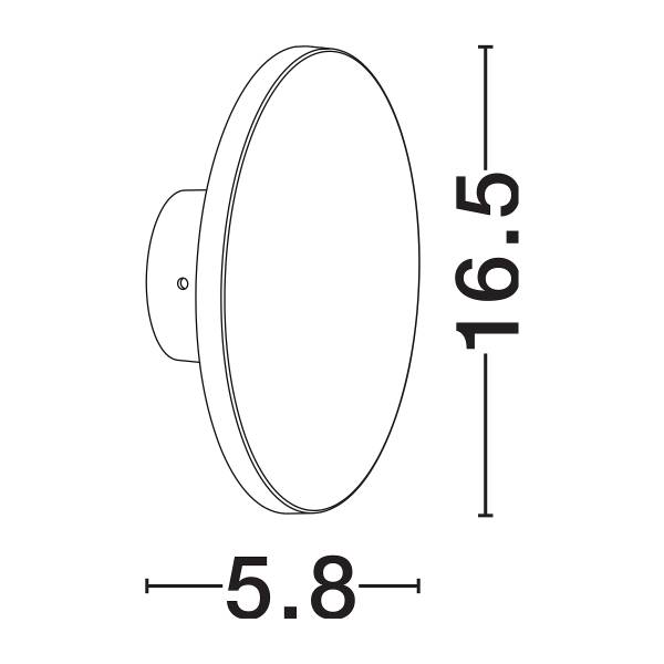LED-Wandleuchte Tower - Aluminium - 1-flammig - Weiß