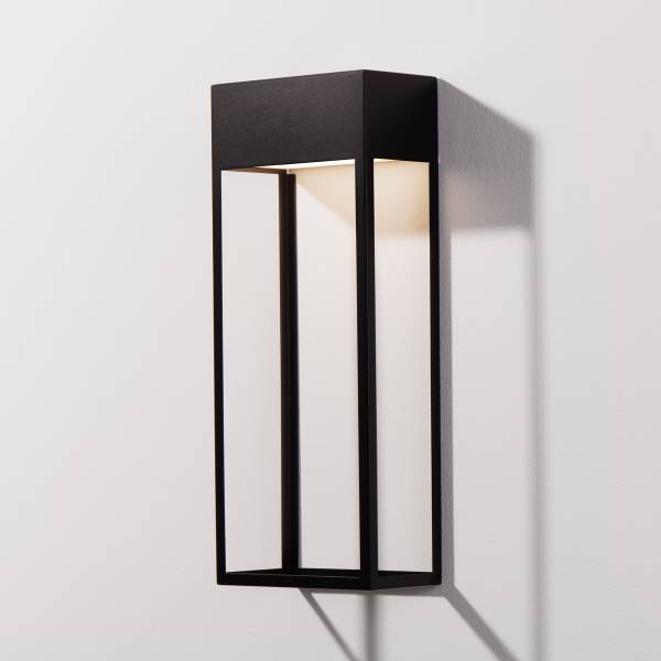 LED-Wandleuchte Moby - Aluminium - 1-flammig - Schwarz