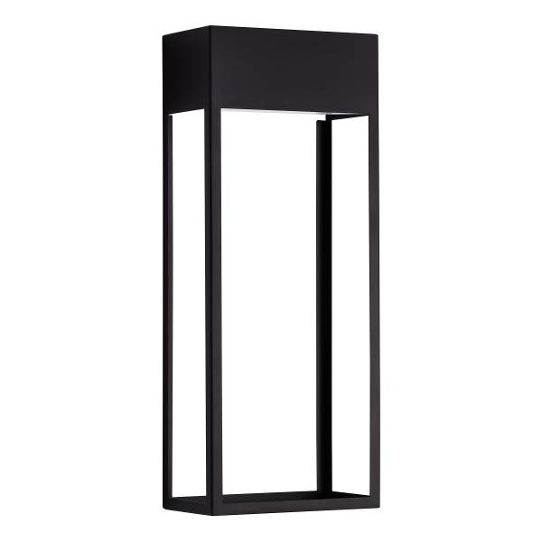 LED-Wandleuchte Moby - Aluminium - 1-flammig - Schwarz