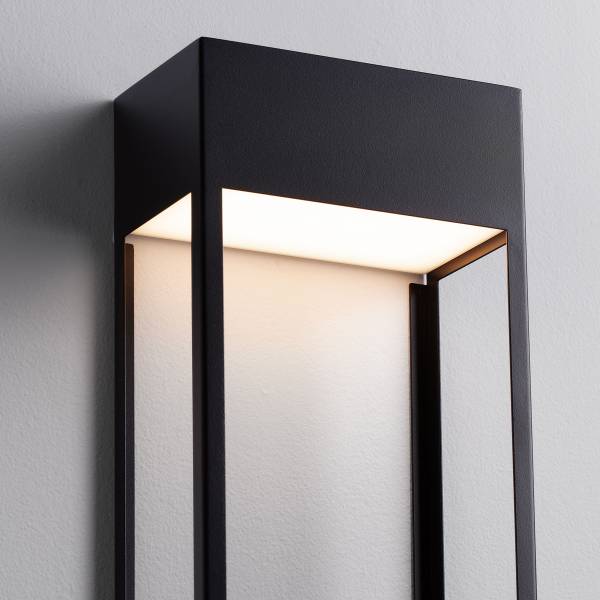 LED-Wandleuchte Moby - Aluminium - 1-flammig - Schwarz
